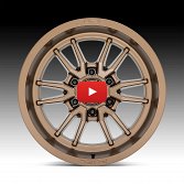 Fuel Clash 6 D788 Matte Bronze Custom Truck Wheels 4